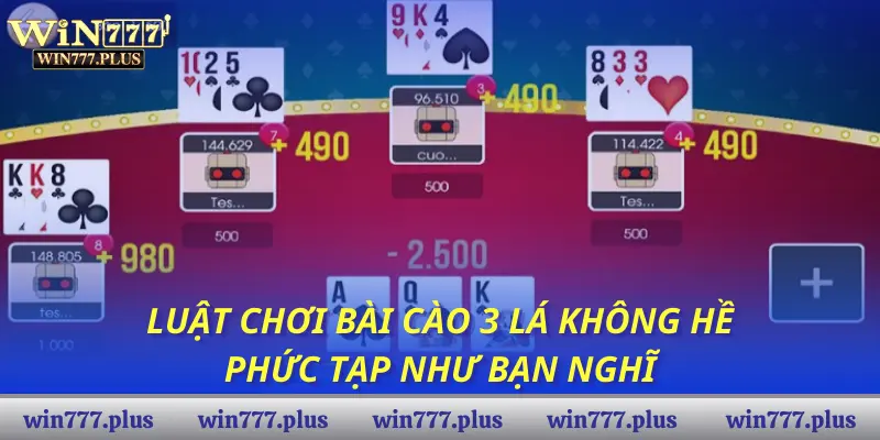 Luật chơi bài cào 3 lá không hề phức tạp như bạn nghĩ